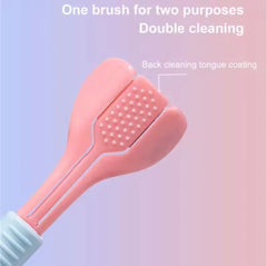Pack of 2 Soft Bristle 3 Sided Toothbrush, Oral Care Safety Toothbrush, Deep Cleaning Baby Toothbrush