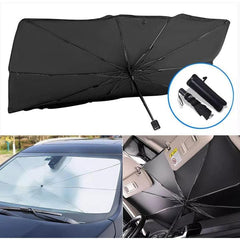 Universal Car Windshield Umbrella Sun Shade | Foldable | UV Reflection | Silver