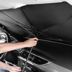 Universal Car Windshield Umbrella Sun Shade | Foldable | UV Reflection | Silver