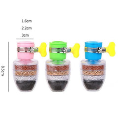 6-Layer Water Filter Tap Purifier – Medical Stone Faucet Nozzle for Kitchen