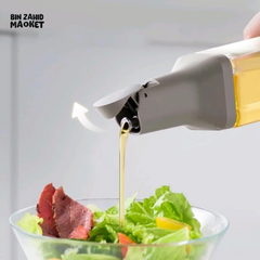 TRANSPARENT GLASS OLIVE OIL BOTTLE LEAK-PROOF MULTIFUNCTIONAL STORAGE BOTTLE