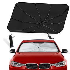 Universal Car Windshield Umbrella Sun Shade | Foldable | UV Reflection | Silver