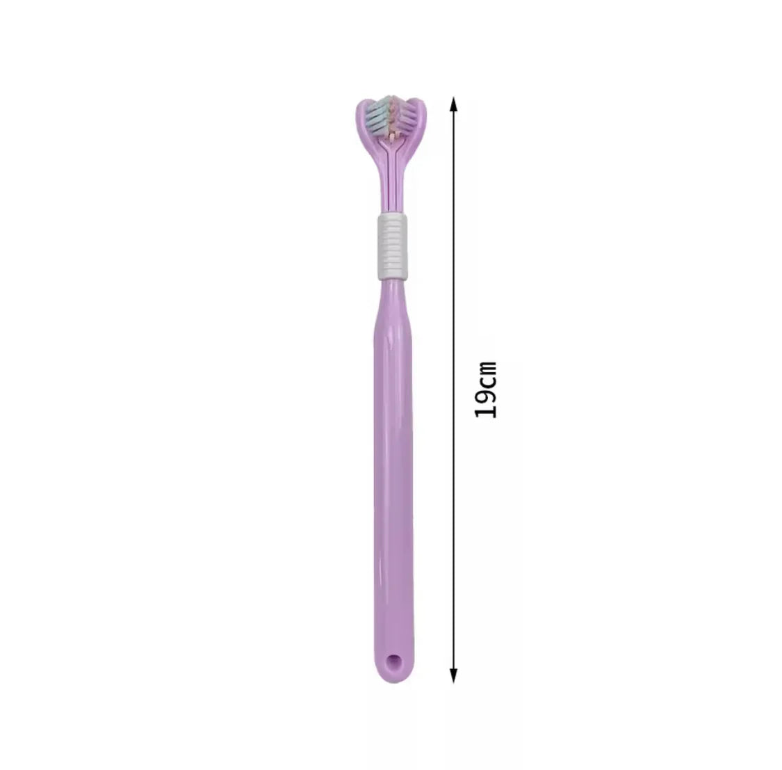 Pack of 2 Soft Bristle 3 Sided Toothbrush, Oral Care Safety Toothbrush, Deep Cleaning Baby Toothbrush