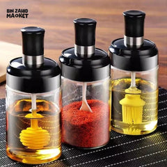 GLASS SEASONING BOTTLE